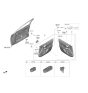 Diagram for 2021 Hyundai Sonata Hybrid Car Speakers - 96310-L1000