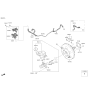 Diagram for 2020 Hyundai Sonata Brake Booster Vacuum Hose - 59130-L1100