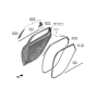 Diagram for 2020 Hyundai Sonata Weather Strip - 83110-L0000