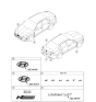 Diagram for Hyundai Sonata Hybrid Emblem - 86310-L1000