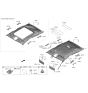 Diagram for 2020 Hyundai Sonata Sun Visor - 85210-L0020-YTH