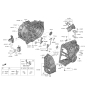 Diagram for Hyundai Santa Fe Bellhousing - 43115-2N100