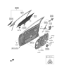 Diagram for Hyundai Sonata Hybrid Door Latch Assembly - 81310-L1010