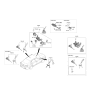 Diagram for Hyundai Sonata Hybrid Door Lock Cylinder - 81905-L1150