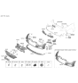 Diagram for Hyundai License Plate - 86519-L0400