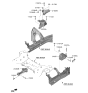Diagram for Hyundai Sonata Hybrid Engine Mount Torque Strut - 21950-L1200