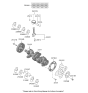 Diagram for 2022 Hyundai Sonata Crankshaft - 399L6-2MK00