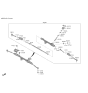 Diagram for Hyundai Sonata Hybrid Tie Rod End - 56825-L1000