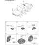 Diagram for 2022 Hyundai Tucson Car Speakers - 96350-L1200