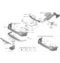 Diagram for 2022 Hyundai Sonata Bumper - 86611-L0000