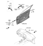 Diagram for 2021 Hyundai Sonata Door Check - 76980-L0000