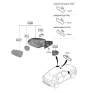 Diagram for Hyundai Kona N Car Mirror - 87621-J9070