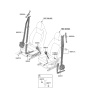 Diagram for 2021 Hyundai Kona Seat Belt - 88810-J9500-TRY