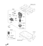 Diagram for 2023 Hyundai Kona Engine Oil Cooler - 26400-2J400