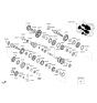 Diagram for 2011 Hyundai Veloster Transfer Case Output Shaft Snap Ring - 43239-2A000