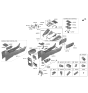 Diagram for Hyundai Kona N Armrest - 84660-J9000-TRY