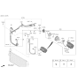 Diagram for Hyundai Kona A/C Hose - 97762-J9550