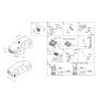 Diagram for Hyundai Kona N Parking Assist Distance Sensor - 99140-J9600