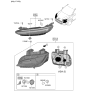 Diagram for 2022 Hyundai Kona N Headlight - 92101-J9650