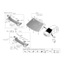 Diagram for 2022 Hyundai Kona Parking Assist Distance Sensor - 99211-J9100