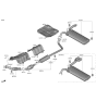 Diagram for Hyundai Kona Exhaust Pipe - 28650-J9GA0