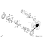 Diagram for 2022 Hyundai Kona Differential Cover - 43322-2D005