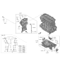 Diagram for 2022 Hyundai Elantra Oil Pan - 21510-2J001