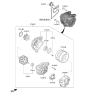 Diagram for 2022 Hyundai Kona Alternator Case Kit - 37390-2J355