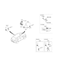 Diagram for 2020 Hyundai Kona Electric Door Lock Cylinder - 81970-J9A00