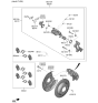 Diagram for 2018 Hyundai Kona Brake Pad Set - 58302-J9A00