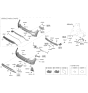 Diagram for 2022 Hyundai Kona N Bumper - 86611-J9NA0