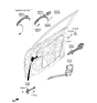 Diagram for 2022 Hyundai Kona Door Latch Assembly - 81310-J9000