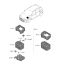 Diagram for Hyundai Kona Battery Tray - 37150-J9000