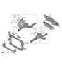 Diagram for 2023 Hyundai Palisade Radiator Support - 64101-S8110