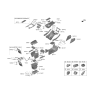 Diagram for Hyundai Palisade Center Console Base - 84611-S8AA0-NNB