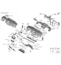 Diagram for 2023 Hyundai Palisade Steering Column Cover - 84852-S8AB0-MMH