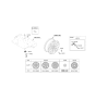 Diagram for Hyundai Ioniq Wheel Cover - 52960-L1150