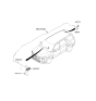 Diagram for 2023 Hyundai Palisade Antenna - 96210-S8010-EB