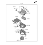 Diagram for 2023 Hyundai Palisade Blower Motor - 97113-AT000