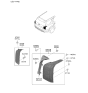 Diagram for 2023 Hyundai Palisade Tail Light - 92403-S8600