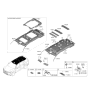 Diagram for Hyundai Palisade Sun Visor - 85210-S8060-MMH