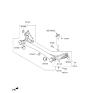Diagram for Hyundai Tucson Axle Pivot Bushing - 55160-A4000