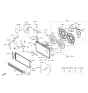 Diagram for Hyundai Tucson Radiator fan - 25231-4W000