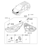 Diagram for 2015 Hyundai Tucson Headlight - 92101-2S640