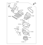 Diagram for 2016 Hyundai Tucson Blend Door Actuator - 97162-1PAA0