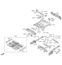 Diagram for 2017 Hyundai Tucson Front Cross-Member - 65631-4W000