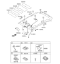 Diagram for 2016 Hyundai Tucson Sun Visor - 85220-4W010-OM