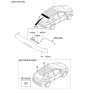 Diagram for 2014 Hyundai Tucson Spoiler - 87210-2S000