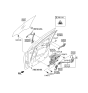 Diagram for 2017 Hyundai Tucson Door Handle - 82610-2S020-RJ5