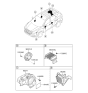 Diagram for 2016 Hyundai Tucson Car Speakers - 96395-4W000